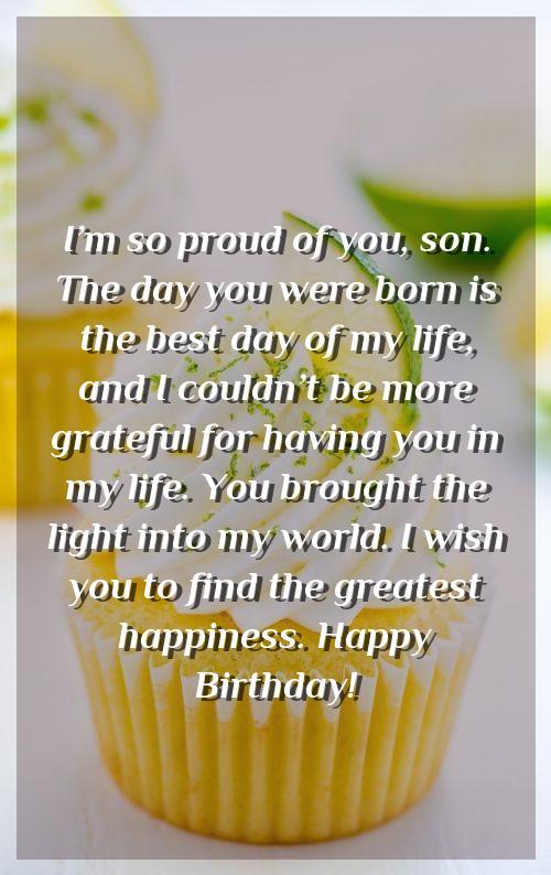 happy birthday step son